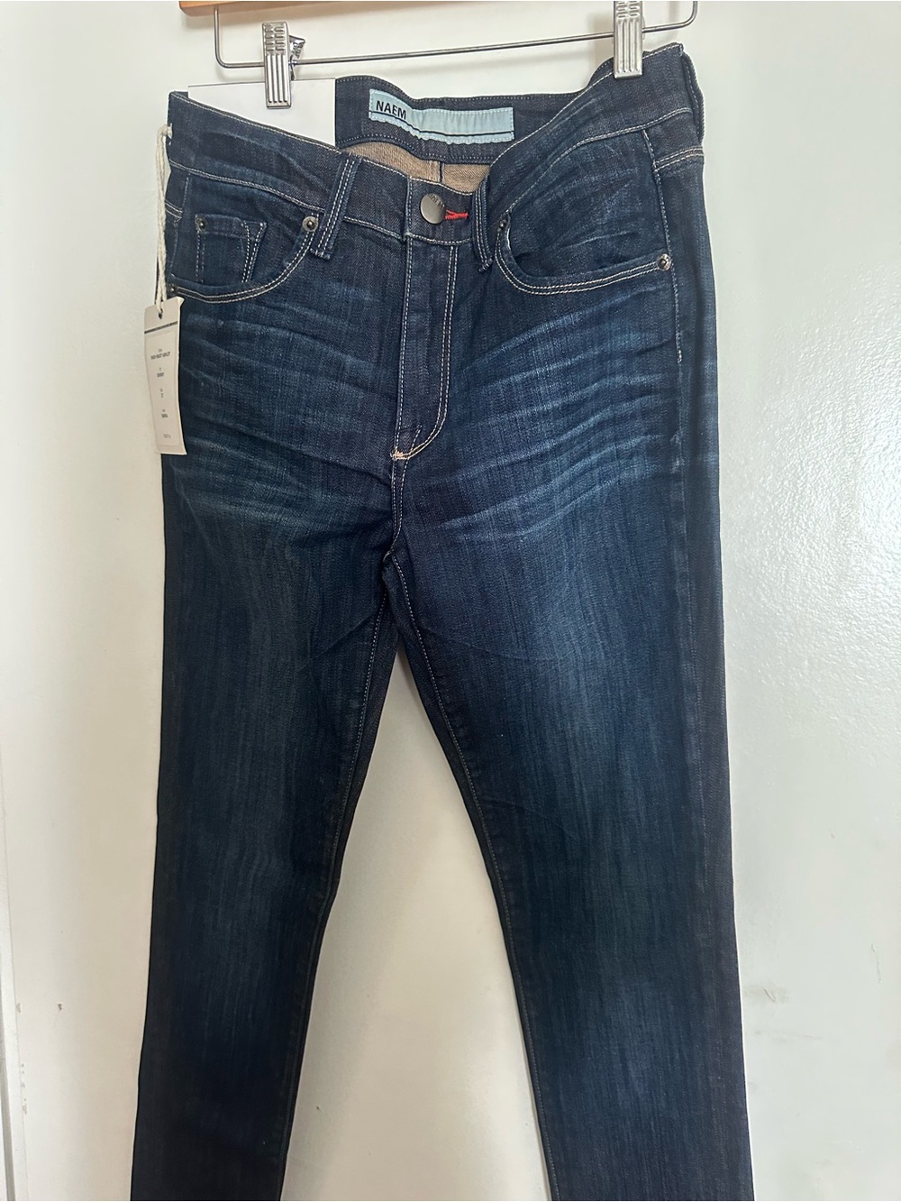Denim&Co Men’s Skinny Jeans in Dark Blue Wash